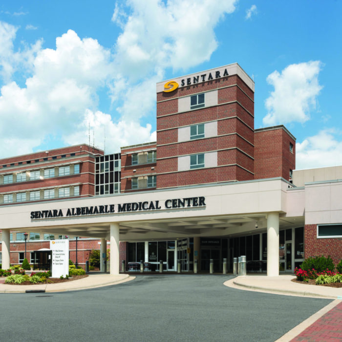Exterior of Sentara Albemarle Medical Center